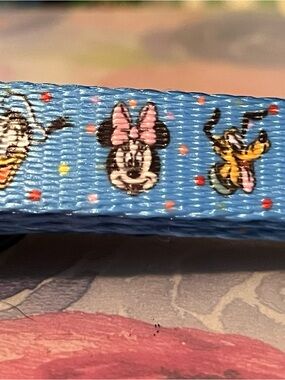 Disney Blue Cat Leash  with Mickey Pattern